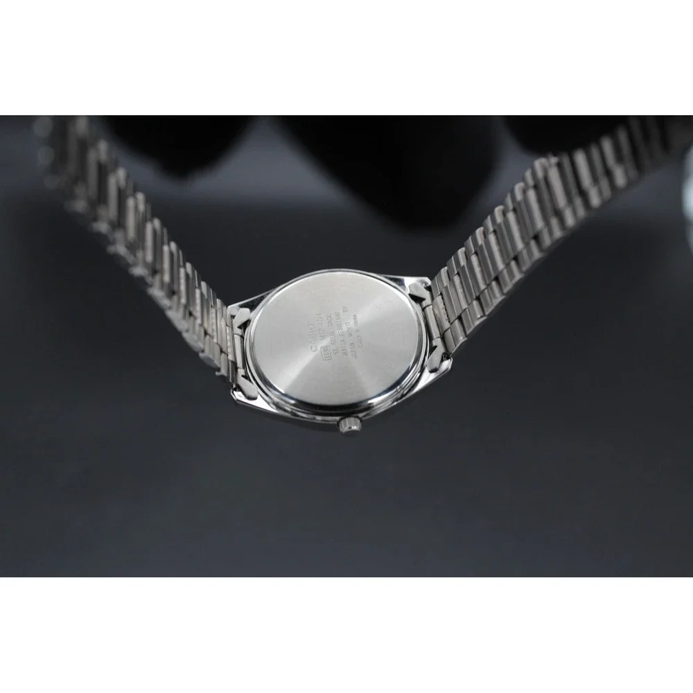 Casio MTP-1274 Quartz 36mm Silver Dial Original Bracelet Japan Runs
